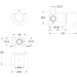VOS Douche Thermostat