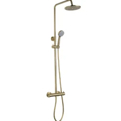 VOS Exposed Dual Outlet Rigid Riser Thermostatic Shower Set