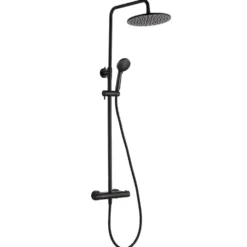 VOS Exposed Dual Outlet Rigid Riser Thermostatic Shower Set