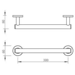VOS 300mm Grab Bar