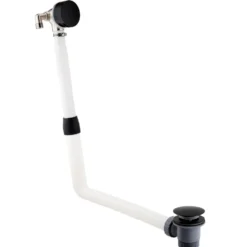 VOS Overflow Bath Filler with Click Clack Waste - Matt Black