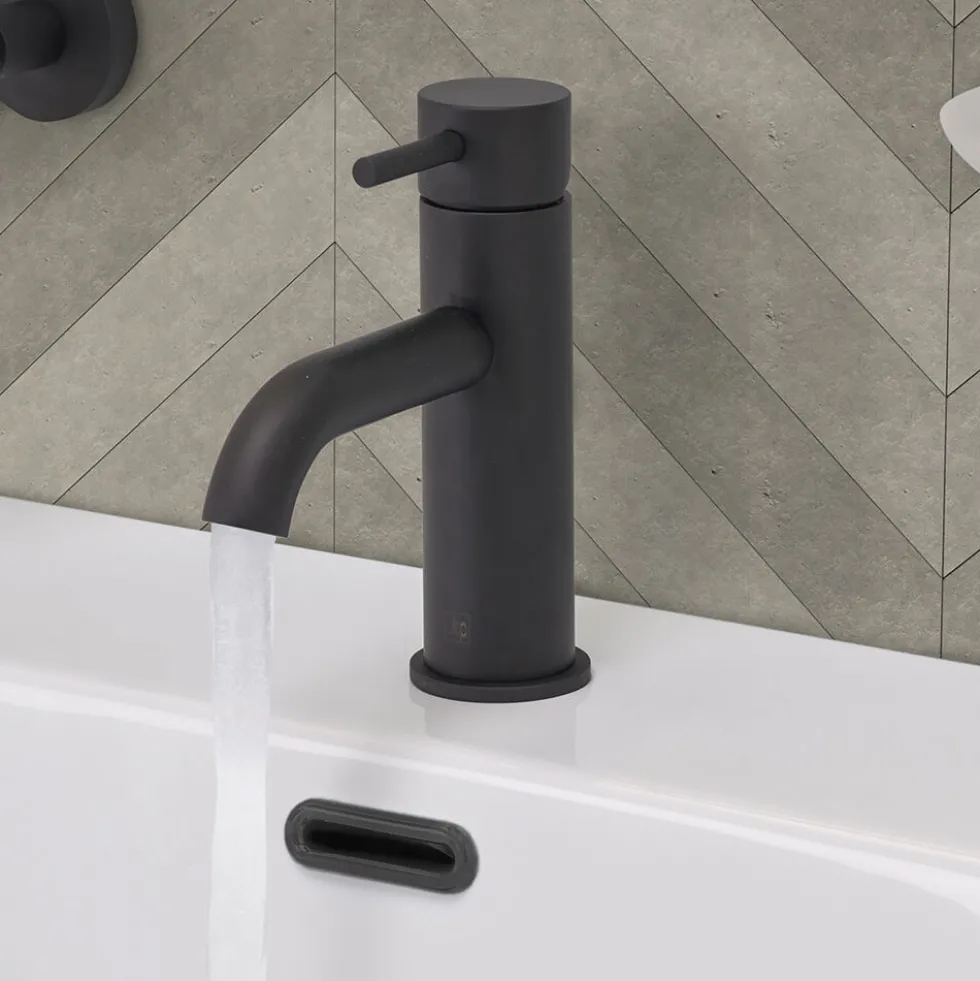 VOS Single Lever Basin Mixer - Matt Black