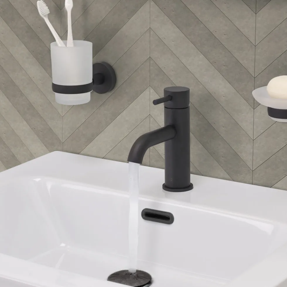 VOS Single Lever Basin Mixer - Matt Black