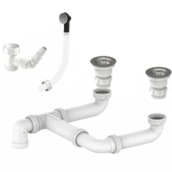 Waste Kit for Villeroy & Boch Provence 1200/600 Double Bowl Sit-On Sink