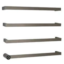Zyon Flat Bar Heated Dry Electric Towel Rail